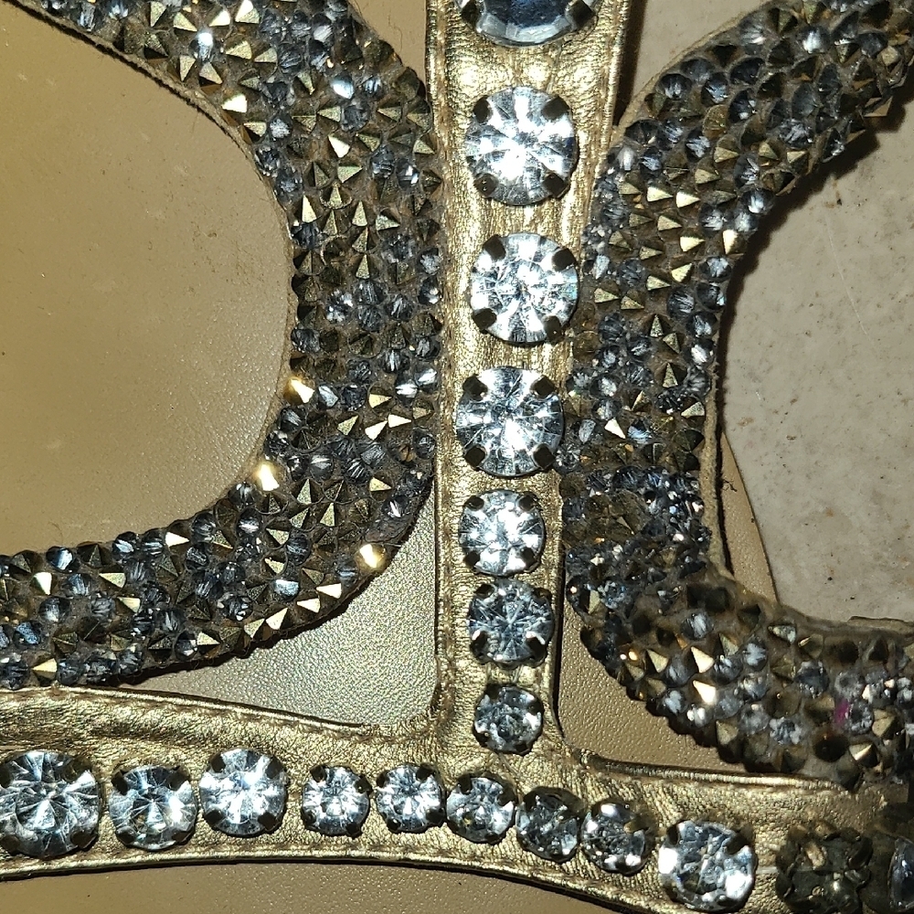Nine West Gold and Silver Embellished Sandals - Picture 5 of 8